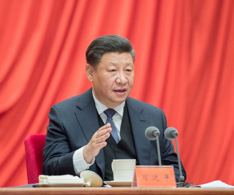 1月11日,中共中央总书记、国家主席、中央军委主席习近平在中国共产党第十九届中央纪律检查委员会第三次全体会议上发表重要讲话。